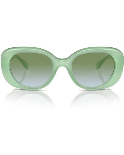 COACH Hc8391u Universal Fit Oval Sunglasses - Green