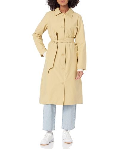 Amazon Essentials Relaxed-fit Water-repellent Trench Coat - Natural