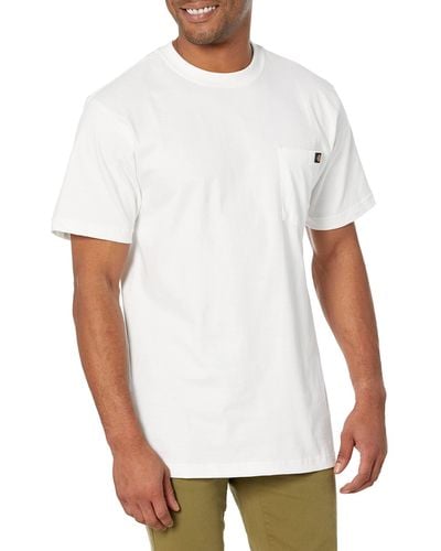 Dickies Herren Kurzarm-T-Shirt mit Tasche, groß - Weiß