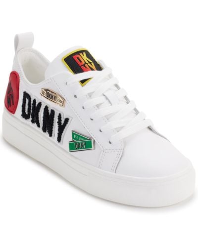 DKNY Coreen City Signs Sneaker - White