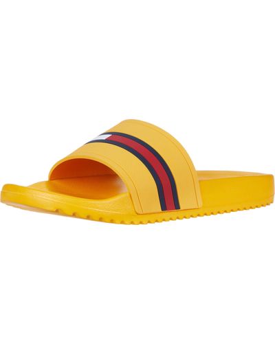 Tommy Hilfiger Lahyla Toe-loop Sandals, Created For Macy's Women's Shoes In  Yellow