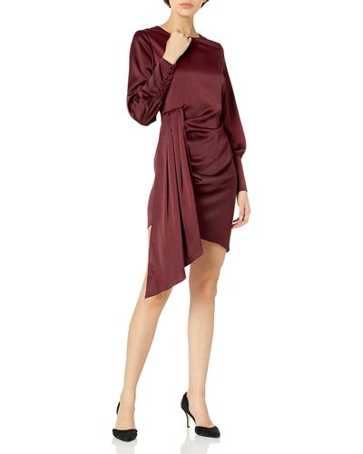 Kendall + Kylie Kendall + Kylie Asymmetric Front Tie Dress - Red