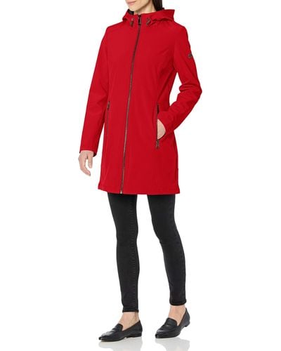Calvin Klein Mesh Back Raincoat - Red