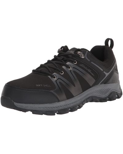 Eddie Bauer Highland Low Waterproof Hiking Shoes | Multi-terrain Lug Pattern Flexible & Adaptive Structure Rubber Traction Outsole - Black