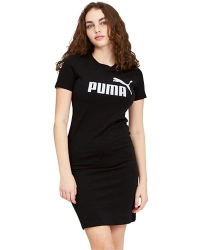 PUMA Plus Size Essentials Slim Tee Dress - Black