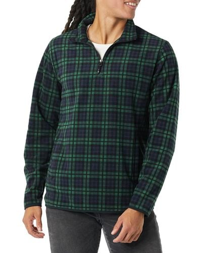 Amazon Essentials Quarter-zip Polar Fleece Jacket-discontinued Colors - Green