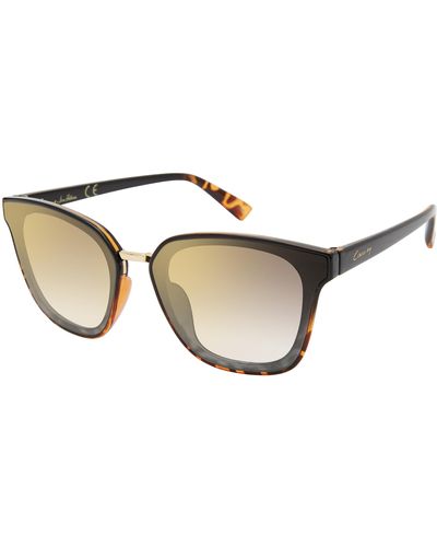 Sam Edelman Circus Ny By Cc514 Retro Flush Lens Cat Eye Sunglasses With Uv400 Protection. Trendy Gifts For Her - Black