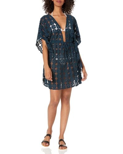 Jessica Simpson Standard Swim Bathing Suit Cover Up Multiple Style Available - Blue