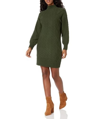 Guess Short Sleeve Cassandra Mini Sweater Dress - Green