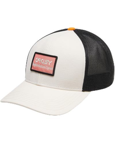 Oakley B1b High Definition Optics Patch Trucker Hat Baseball Cap - White