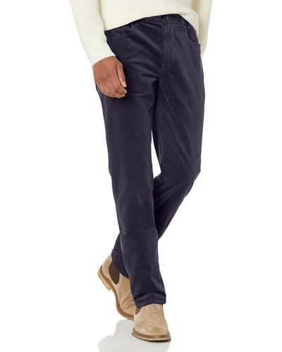PAIGE Federal Slim Straight Fit Stretch Corduroy Pant - Blue