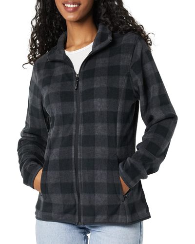 Amazon Essentials Veste Polaire entièrement zippée Fleece-Outerwear-Jackets - Noir