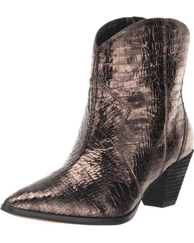 Vince Camuto Salintios Cone Heel Bootie Ankle Boot - Brown