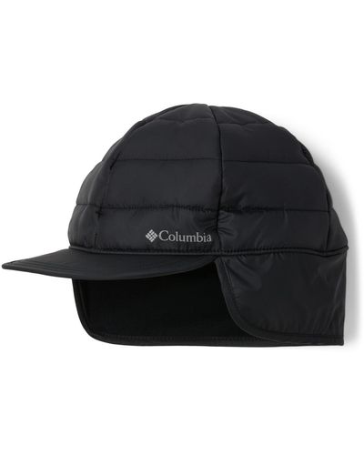 Columbia Powder Lite Earflap Cap Beanie Hat - Black