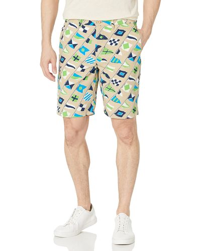 Tommy Hilfiger Casual Stretch 9" Inseam Chino Shorts - Green