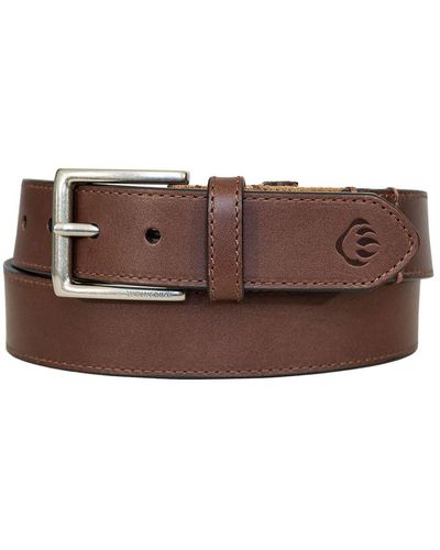 Wolverine Flex Belt-crafted From Full Grain Leather & Heavy Duty Stretch Webbing - Brown