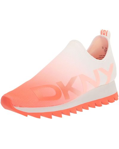 DKNY Essential Lightweight Slip On Fashion Sneaker - Pink