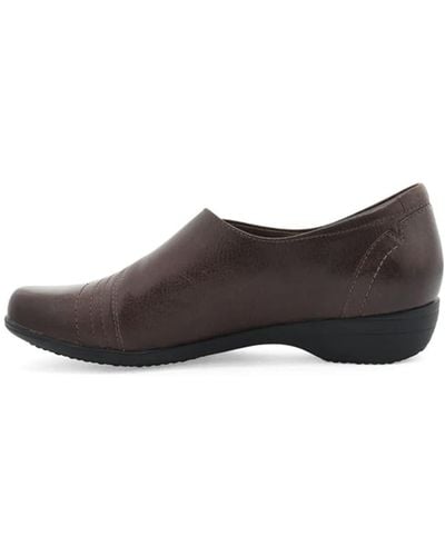 Dansko Franny Chocolate Comfort Shoe 6.5-7 M Us - Black