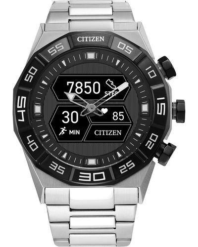 Citizen Cz Smart Pq2 Hybrid Smartwatch With Youq Wellness App Featuring Ibm Watson® Ai And Nasa Research - Gray