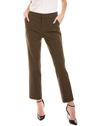 BCBGMAXAZRIA Slim Leg Pant Pocket Zipper Hook And Bar Trouser - Green