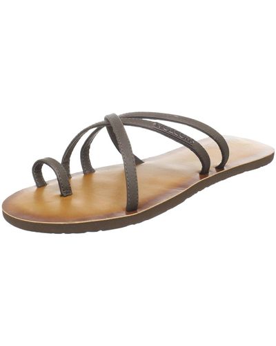 Volcom Unique Creedlers Sandal,brown,9 M Us