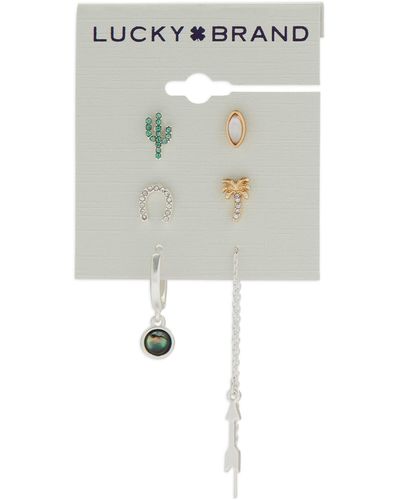 Lucky Brand Western And Lucky Earring Set - Multicolor