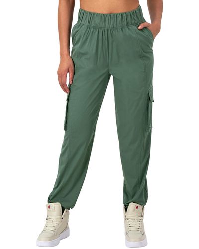 Champion , Lightweight Pants With Cargo Pockets For , 29", Nurture Green, Large