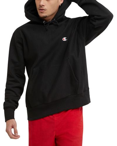 Champion Mens Pullover Hoodie - Black