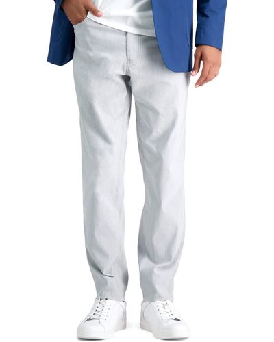 Kenneth Cole Reaction Mens Technicole 5-pocket Slim Fit Casual Pants - Blue