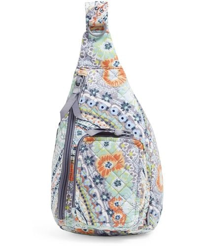 Vera Bradley Cotton Mini Sling Backpack - Blue