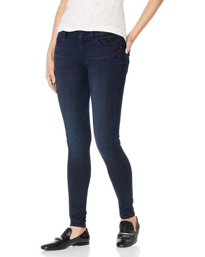 DL1961 Emma Instasculpt Low Rise Skinny Fit Jeans - Blue