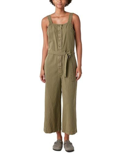 Lucky Brand Button Front Jumpsuit - Green
