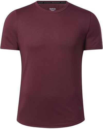 Reebok Activchill+ Dreamblend Short Sleeve Shirt - Purple