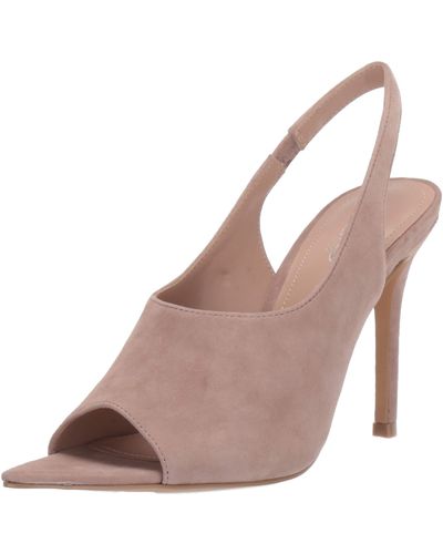 Charles David Trapp Slingback Pump (taupe Suede) Sling Back Shoes - Brown