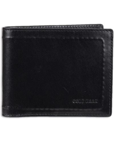 Cole Haan Top Zip Card Case Black