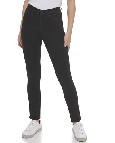 Calvin Klein Jeans High Rise Skinny Denim - Black