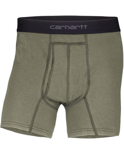 Carhartt Cotton Polyester 2 Pack Boxer Brief - Green