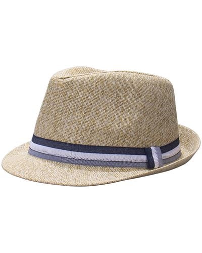 Dockers Straw Fedora Hat - Natural