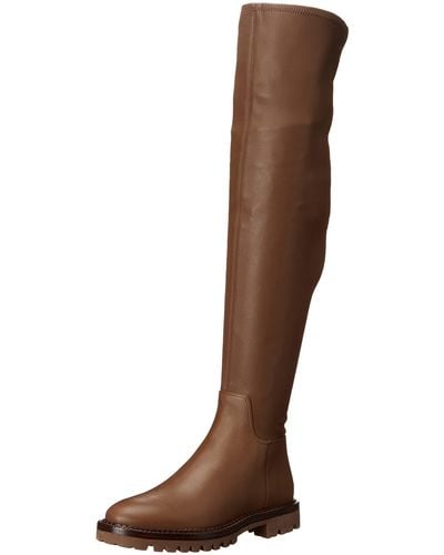 Vince Cabria Lug Leather Over-the-knee Boot - Brown