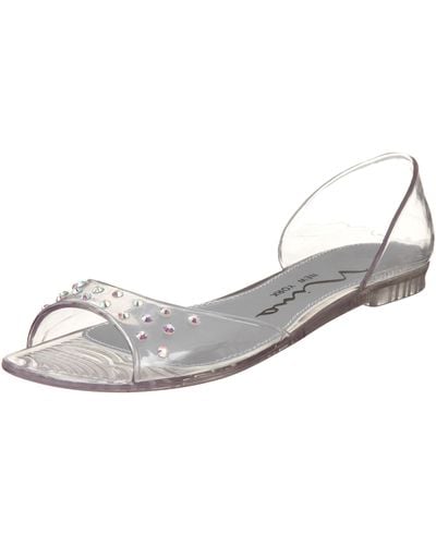 Nina Duffy Ballet Flat,clear Jelly,5 M Us - Multicolor