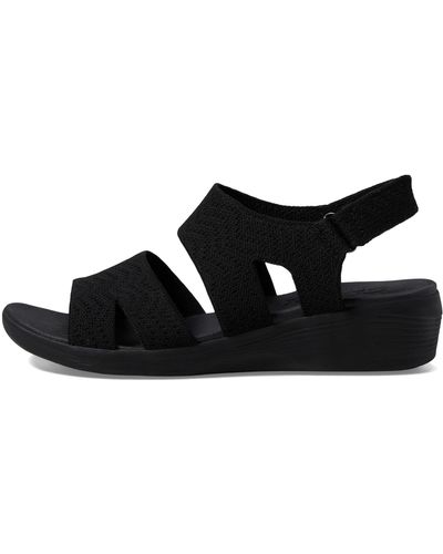 Skechers Arya Modern Mus Bbk Black S Comfortable Sandals 163420