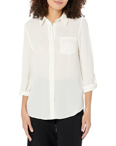 Nanette Lepore Button Front Shirt Blouse - White