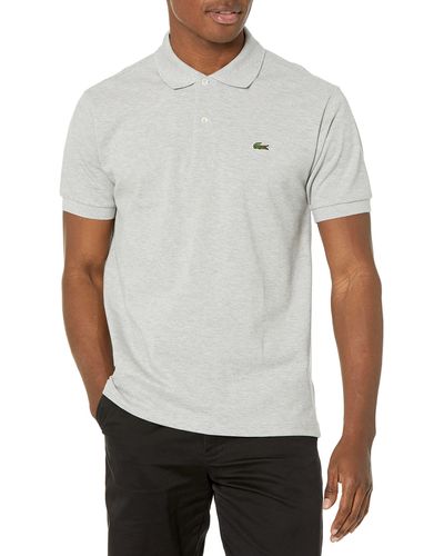 Lacoste Classic Short Sleeve Chine Pique Polo Shirt - White