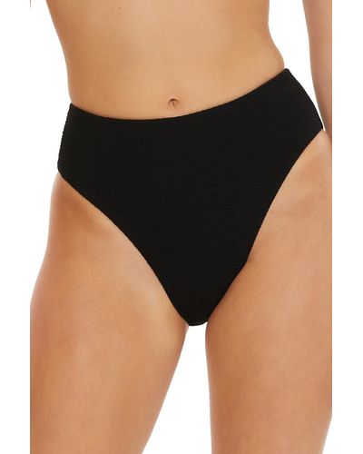 Trina Turk Standard Black Sands High Waist Bikini Bottom