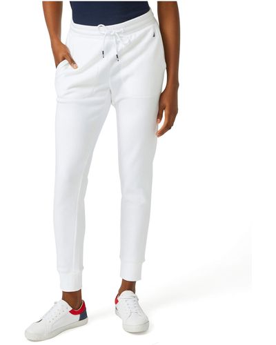 Nautica Womens Knit Sweatpants - White
