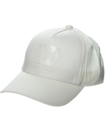 Emporio Armani A | X Armani Exchange Ax Shiny Logo Baseball Hat - White