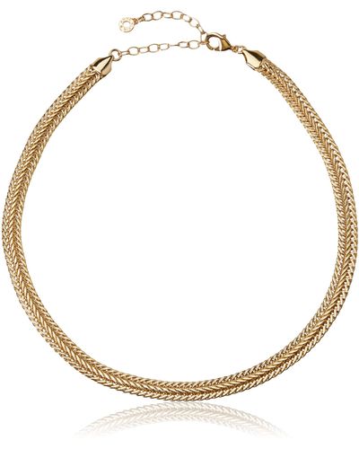 Anne Klein "classics" Gold-tone Flat Chain Necklace - Metallic