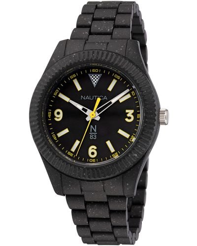 Nautica N83 N83 Mercury Bay Black Recycled Ocean Plastic Bracelet Watch