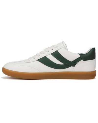 Vince S Oasis-w Lace Up Fashion Sneaker Chalk White/pine Green Leather 9.5 M