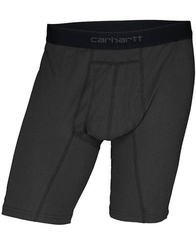 Carhartt 5" Inseam Basic Cotton-Poly Boxer Brief 2-Pack Slip - Schwarz